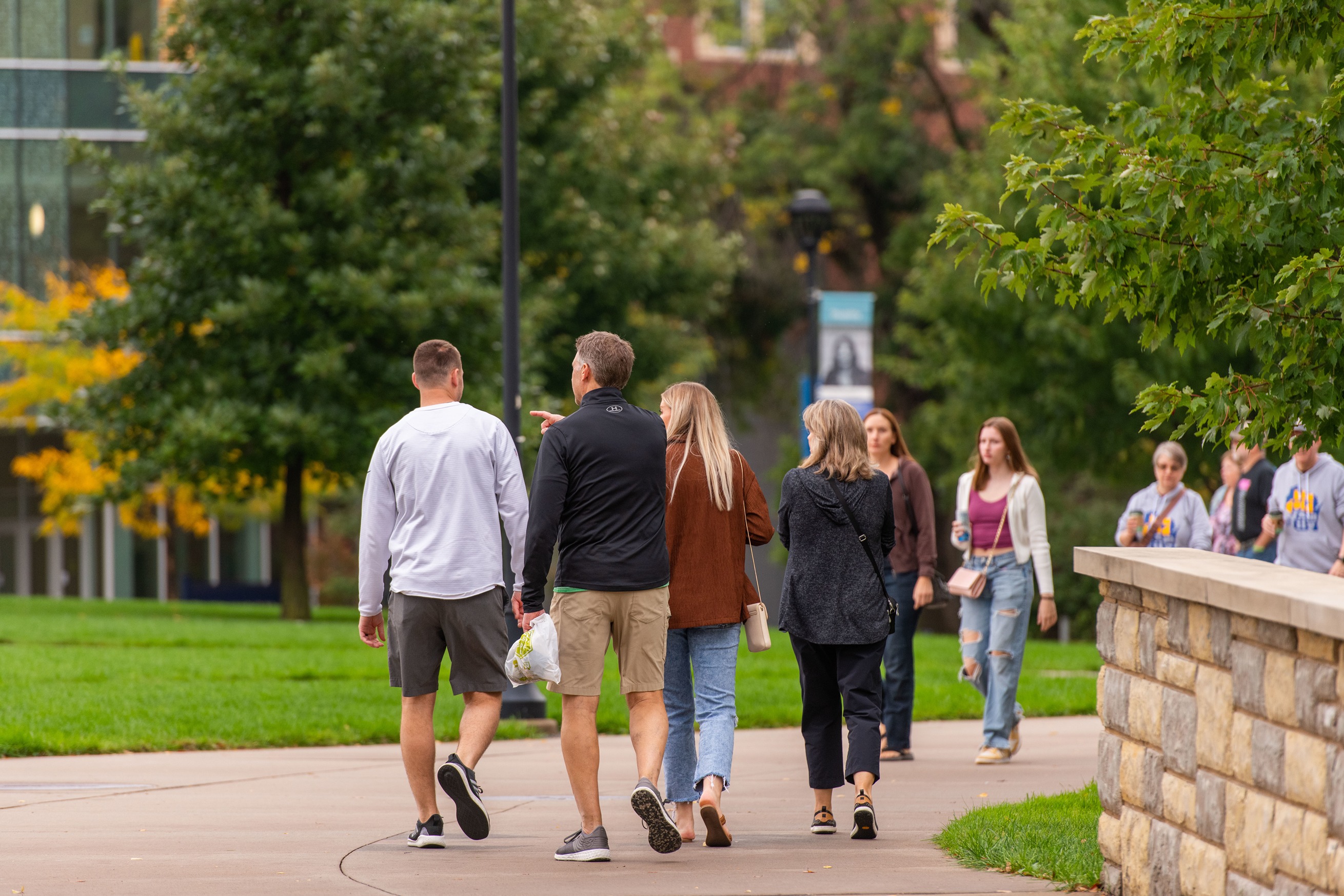 family on campus for Family Weekend 