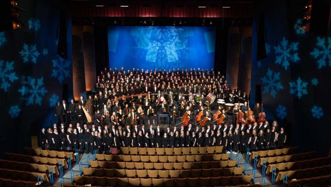 Pablo with all of Holiday Concert performers