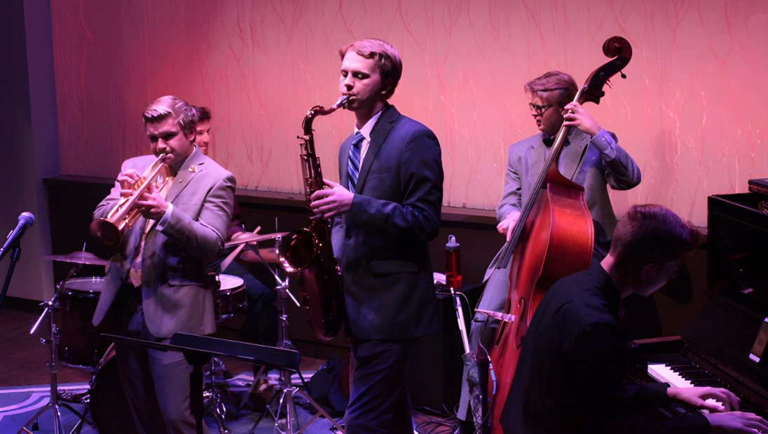 As of Now quartet performing in the Cabin in 2017