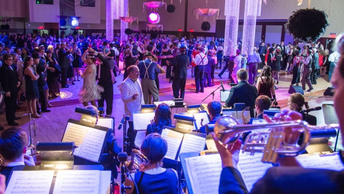 Gatsby's Gala A view from the bandstand at Gatsby's Gala.
