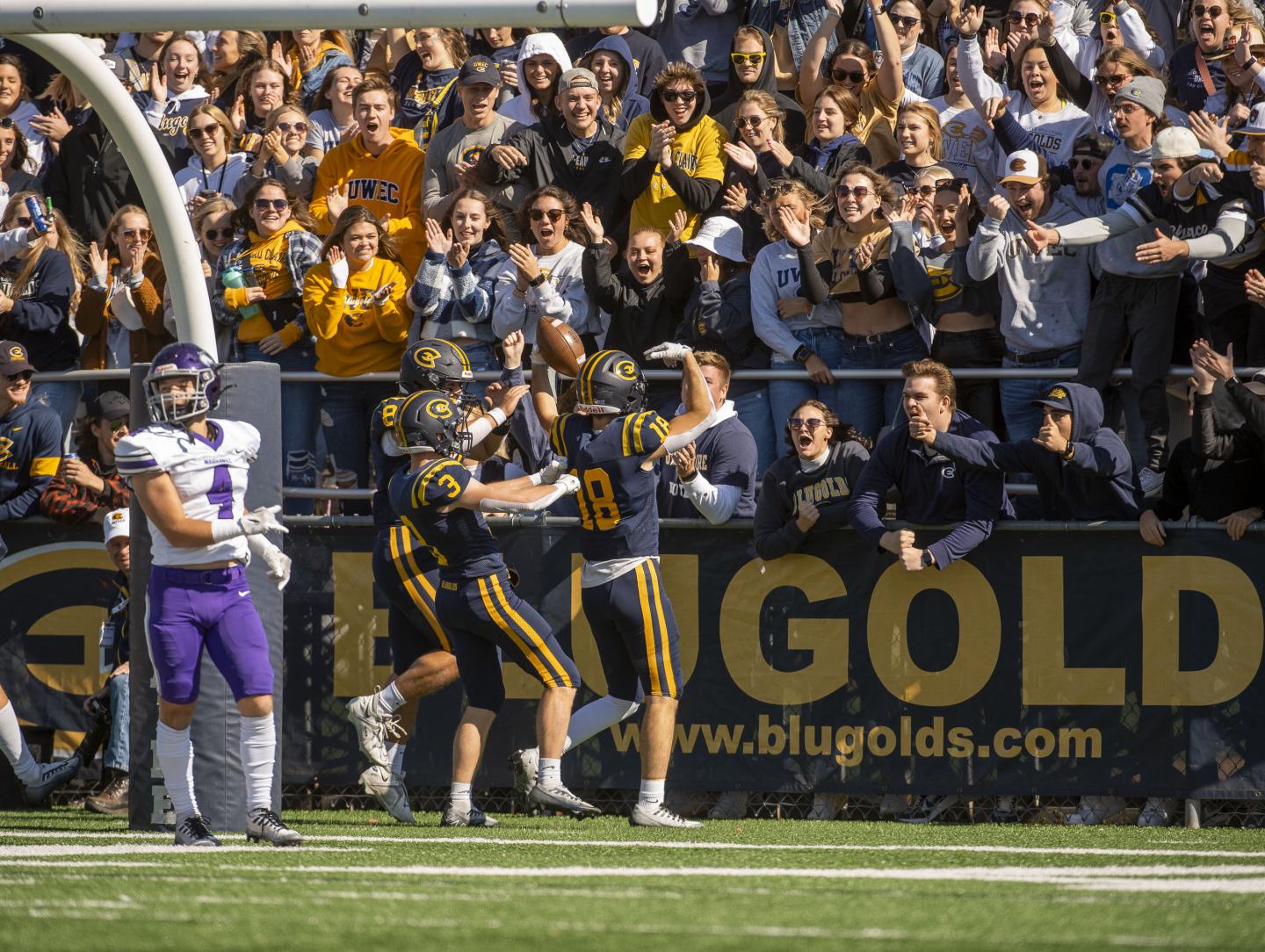 Football game for UWEC in Carson Park