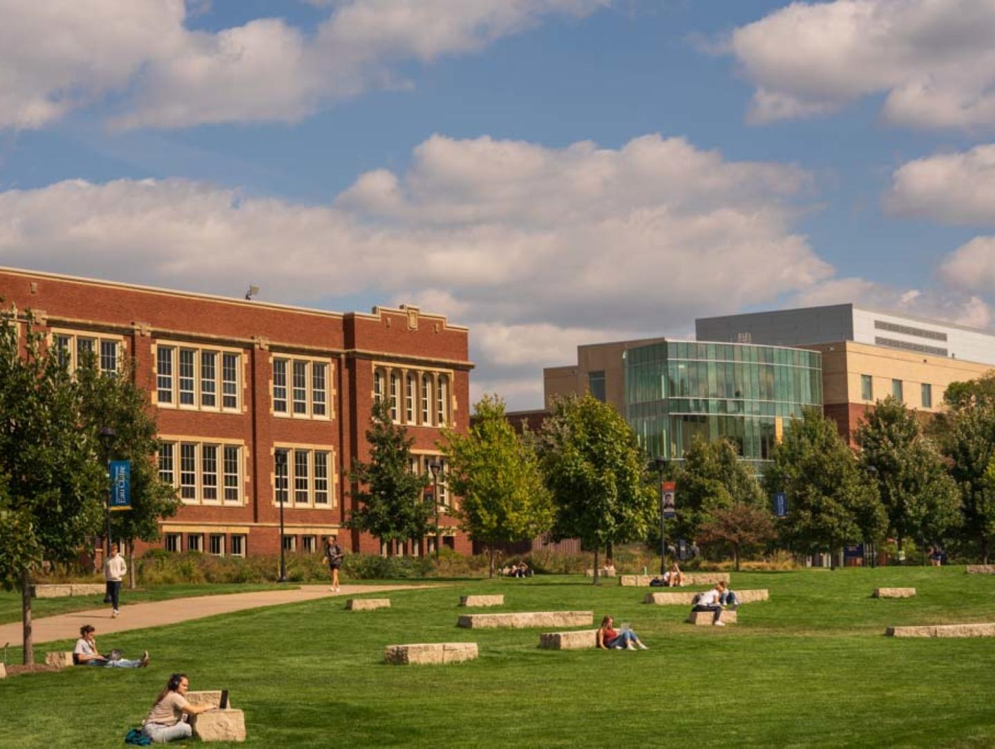 UW-Eau Claire campus mall