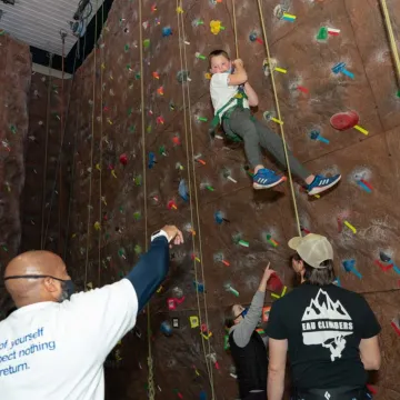 rock wall climbing youth 