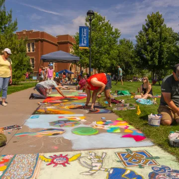 Chalkfest scene 