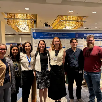 Students and mentors at Mayo SURF poster session