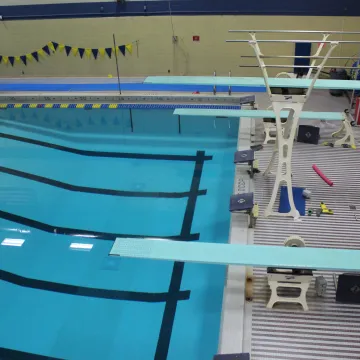 Image focused on diving boards