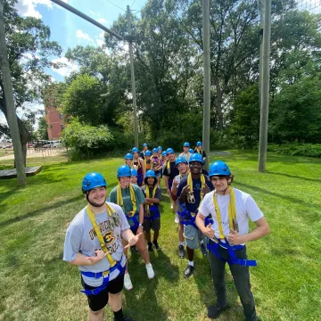 Group ropes course 