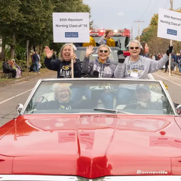 50 Years of Nursing float in 2024 HOCO parade 