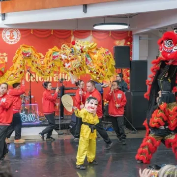 Dragon dance performed at Culture Fest 2024