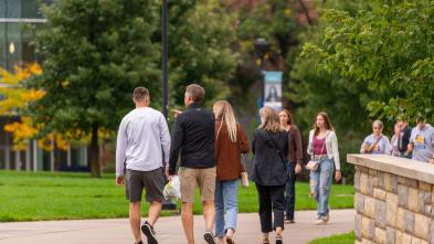 family on campus for Family Weekend