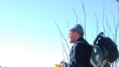 Geology student in New Mexico Jan 2023 field camp