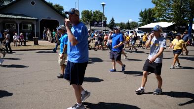 Bridgman Hall alumni kazoo band at Minnesota State Fair