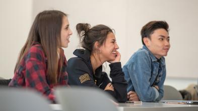 Students in a management class