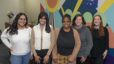 UW-Eau Claire's Fostering Success program team