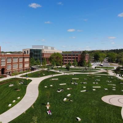 UW-Eau Claire campus mall May 2019