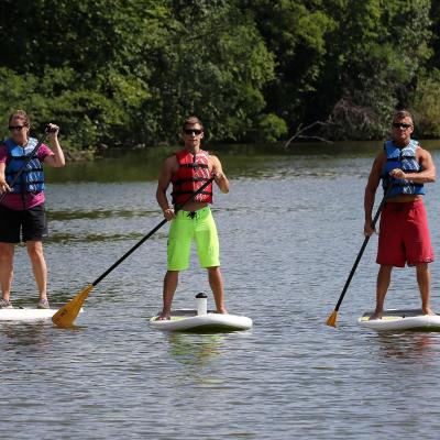 University Recreation paddleboarding class