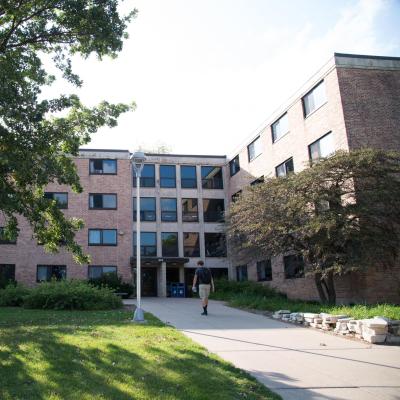 Exterior shot of Sutherland Hall