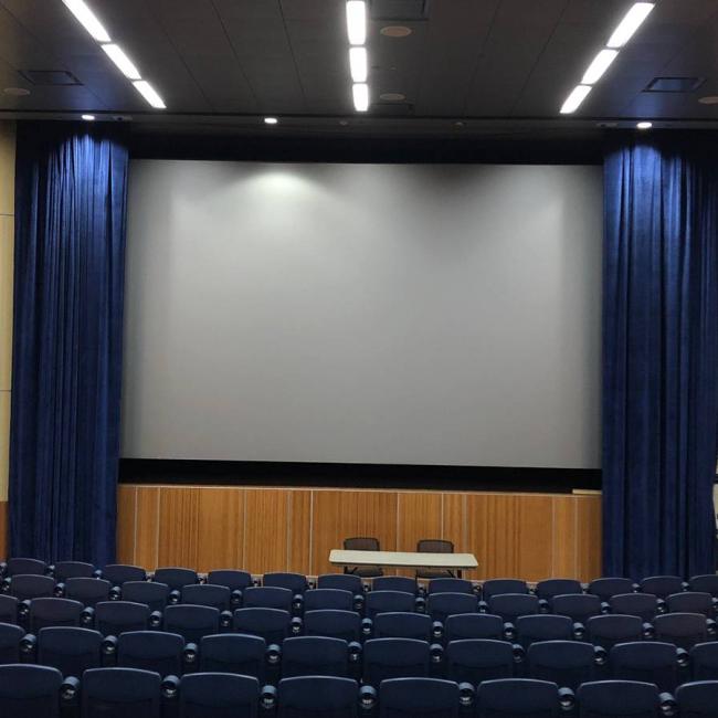 Woodland Theater facing movie screen