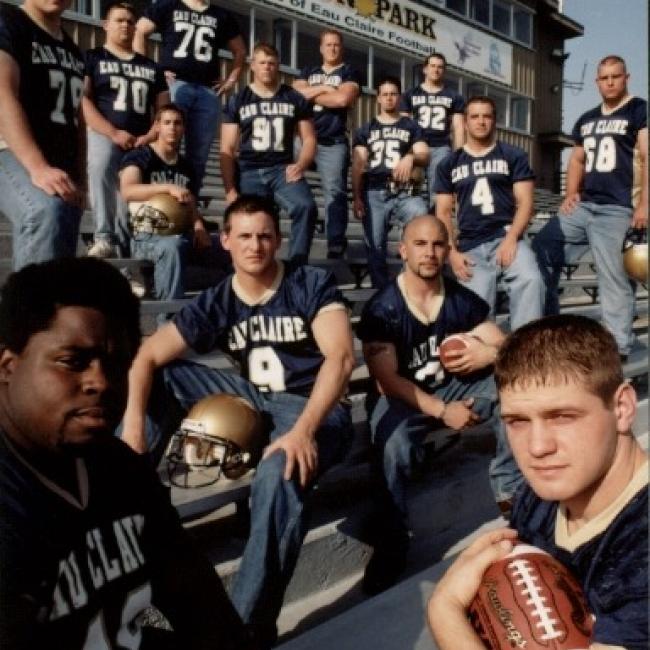 2001 football team shoot at Carson Park 