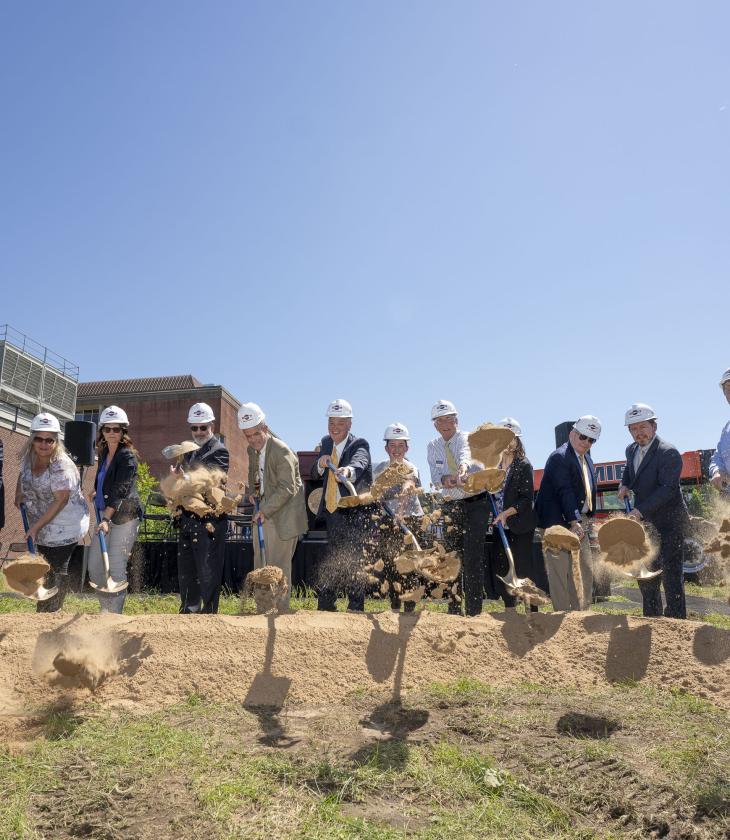 science building groundbreaking