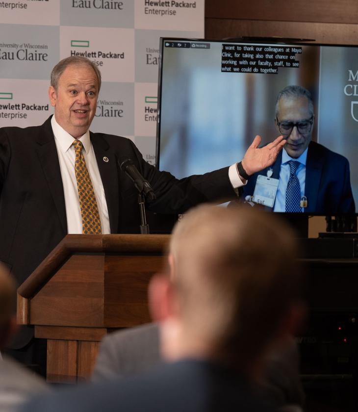 HPE announcement, chancellor and Mayo doctor