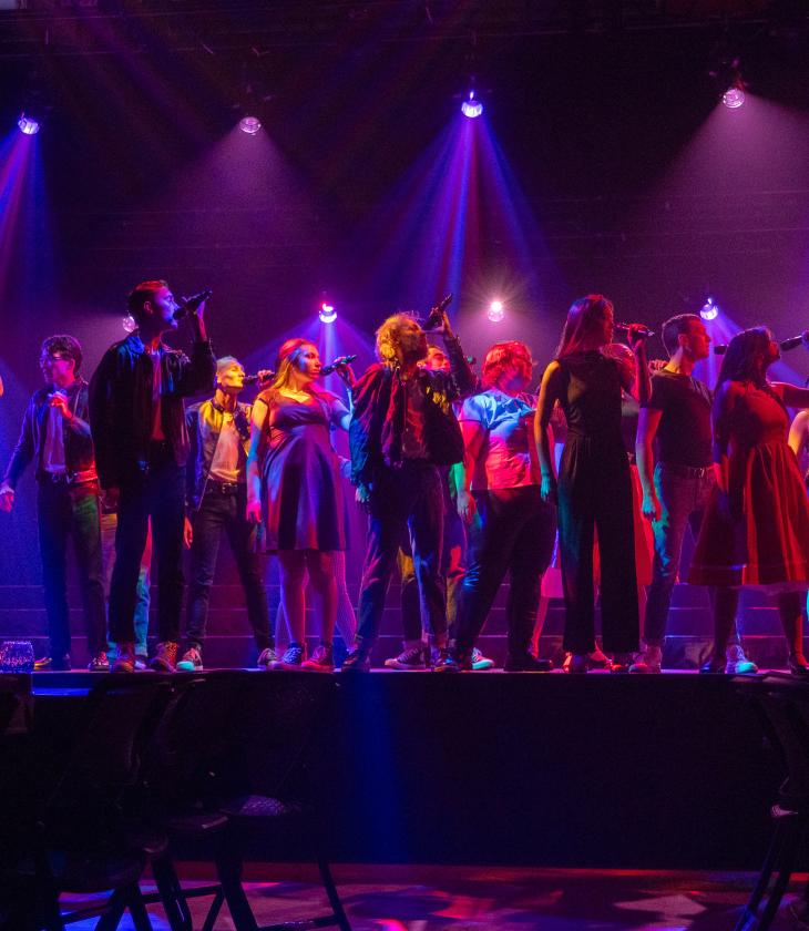 Blugold students perform in the annual Cabaret in the Pablo Center.