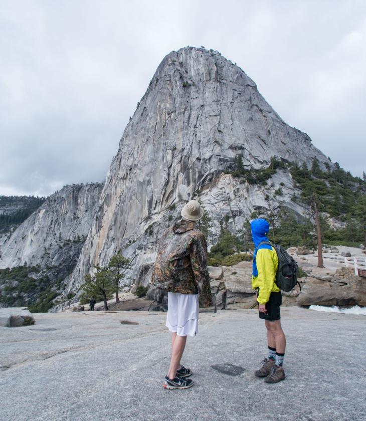 Students during an immersion experience in Yosemite