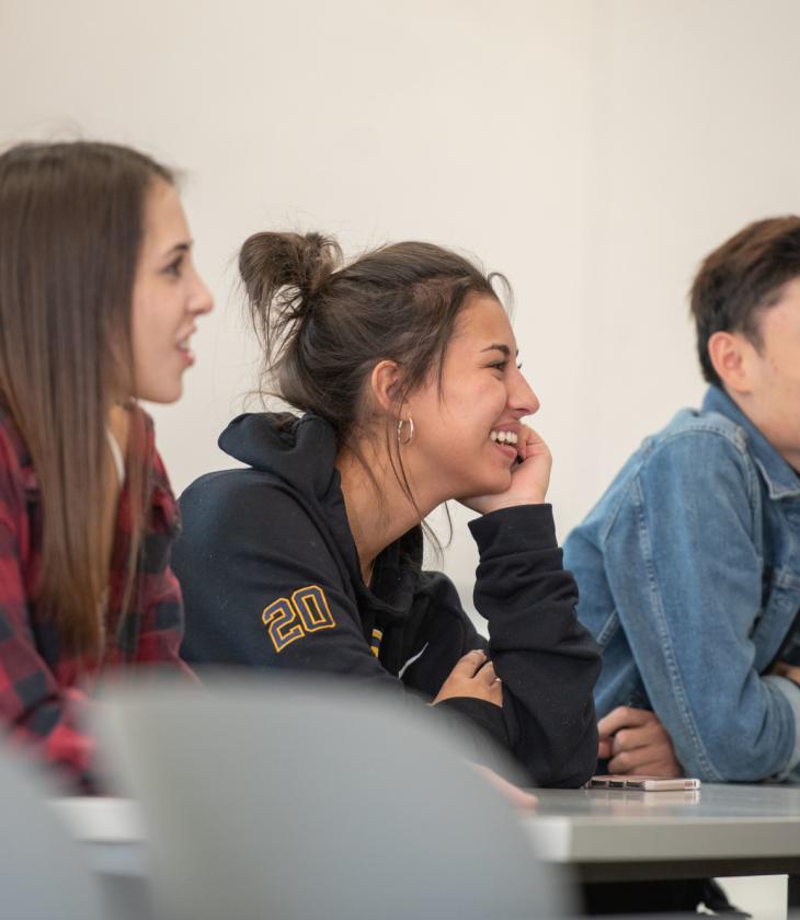 Students in a management class