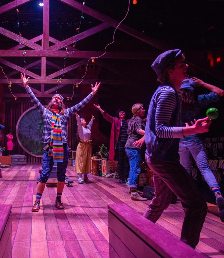 Scenes from the UWEC theater's production of "Peter and the Starcatcher".