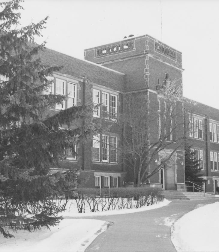 Picture of Schofield Hall taken from the Eau Claire Photo Archive 