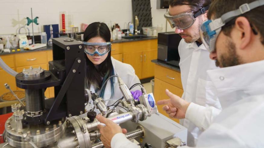 Research in Jim Boulter's chemistry lab