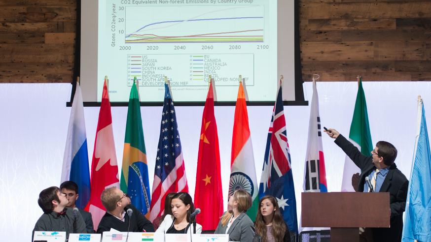 student mock UN council