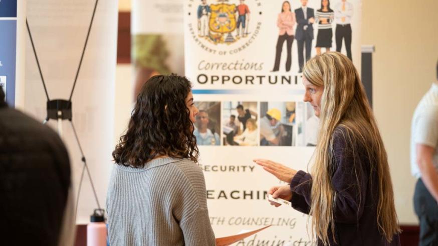 career fair interaction