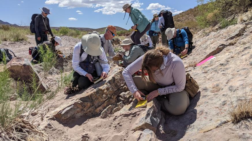 geology students New Mexico field camp