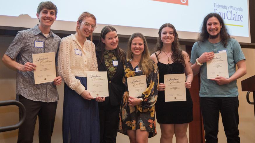 Award Winners with Department Chair