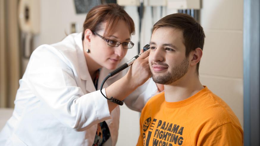 Student at health services