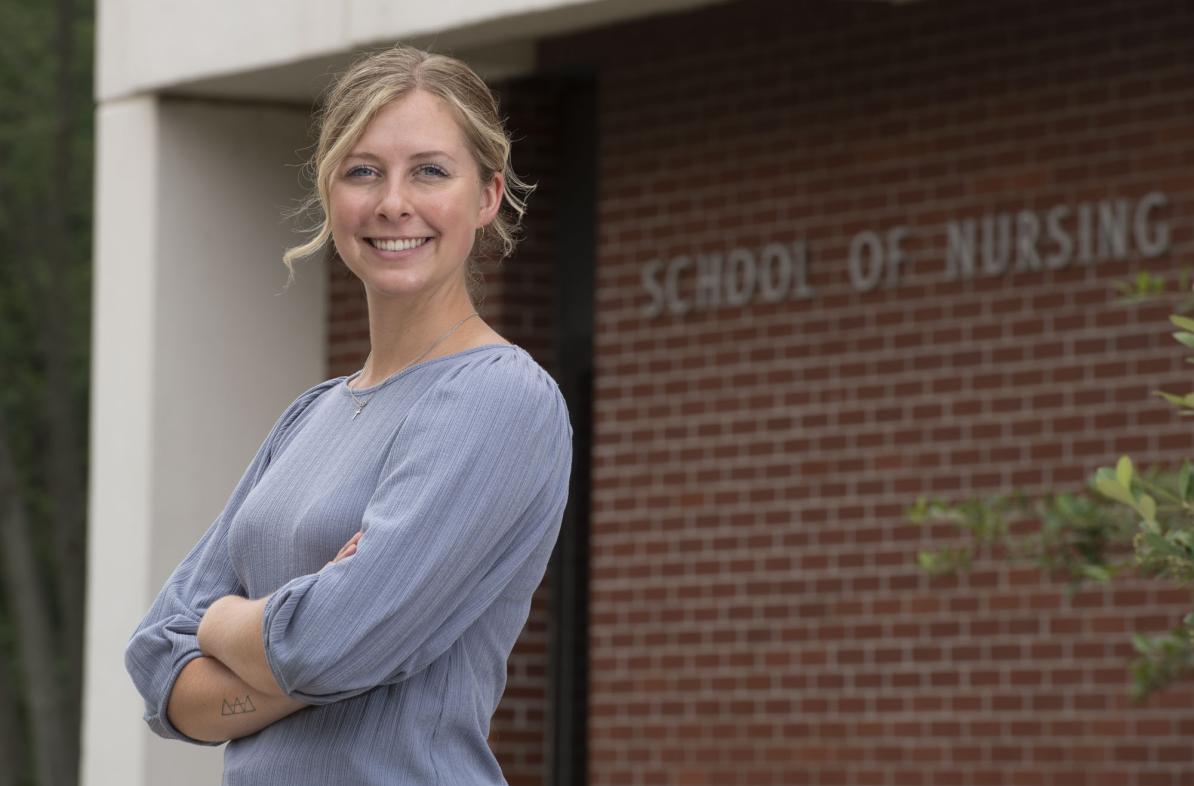 Brelynn Updike is part of a team of UW-Eau Claire nursing students and recent graduates who are raising awareness about the challenges and resources needed to support people as they return to the community after being incarcerated. (Photo by Bill Hoepner