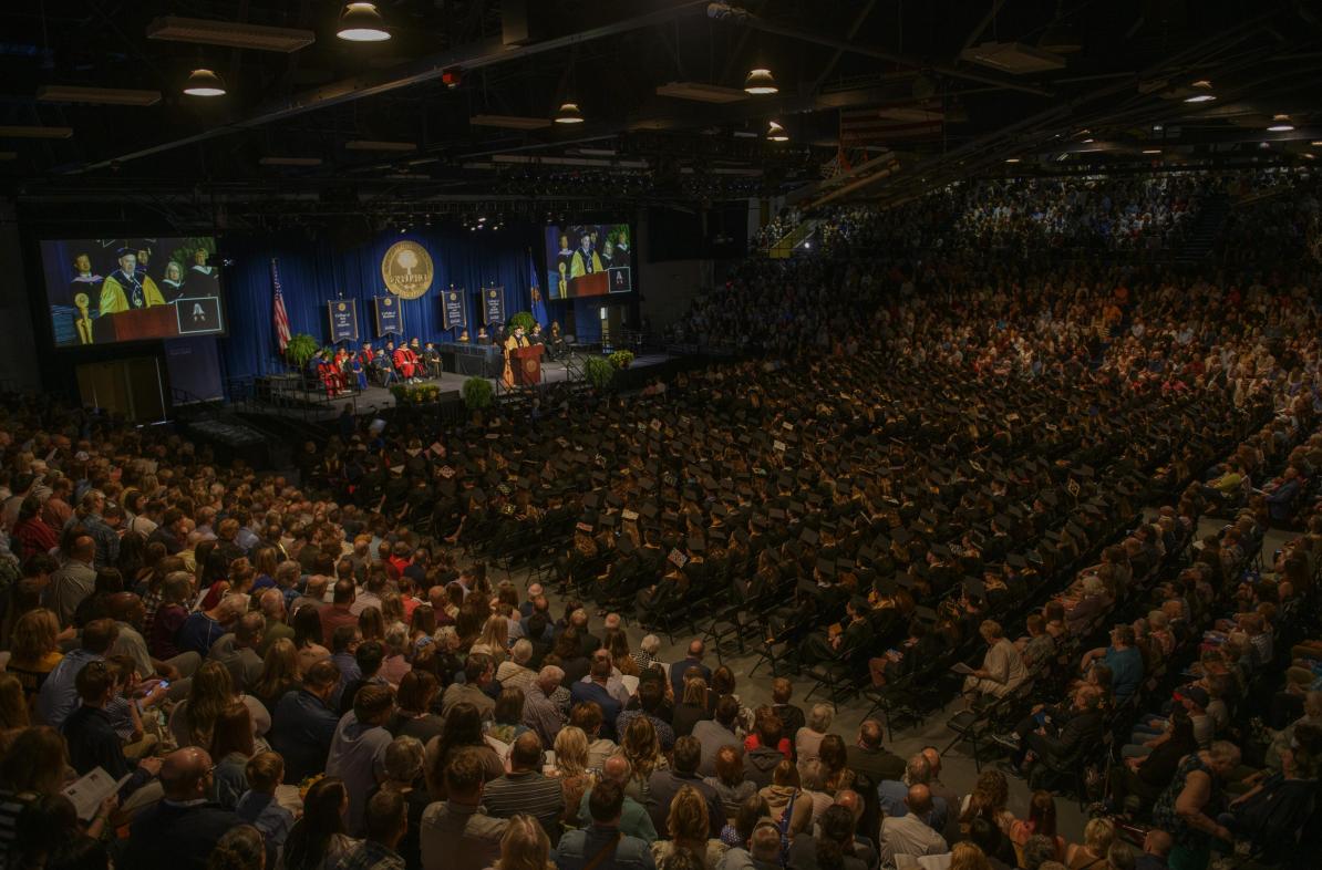 full Zorn arena for commencement