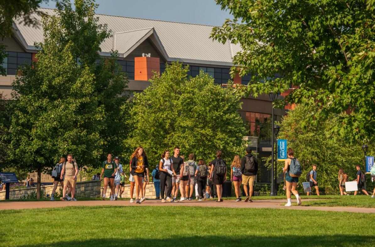 Summer scene on campus