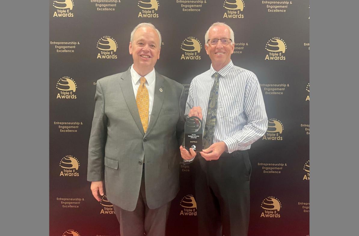 Chancellor James Schmidt and Dr. Michael Carney